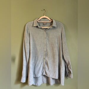 Gray Button-Up Shirt